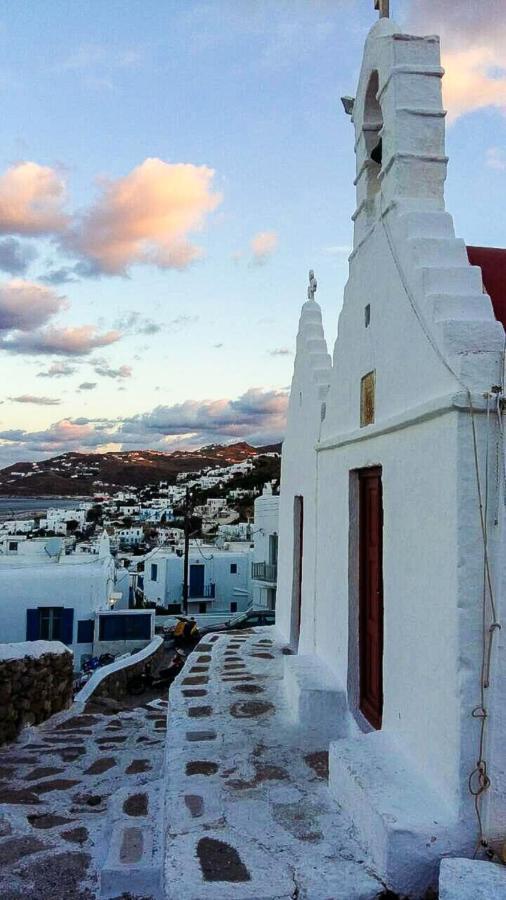 Traditional Split Level House In Mykonos Town Villa Exterior photo
